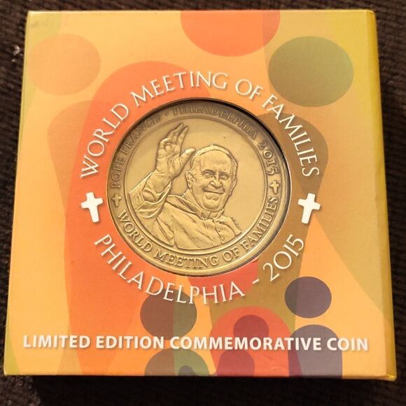 World Meeting of Families, limited Edition Commemorative coin, nwt - Picture 1 of 2